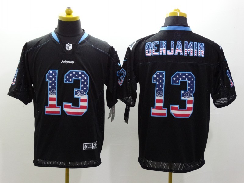 Men's Carolina Panthers Kelvin Benjamin #13 Black Jersey